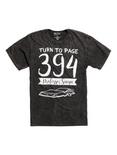 Harry Potter Turn To Page 394 Mineral Wash T-Shirt, TIE DYE, hi-res