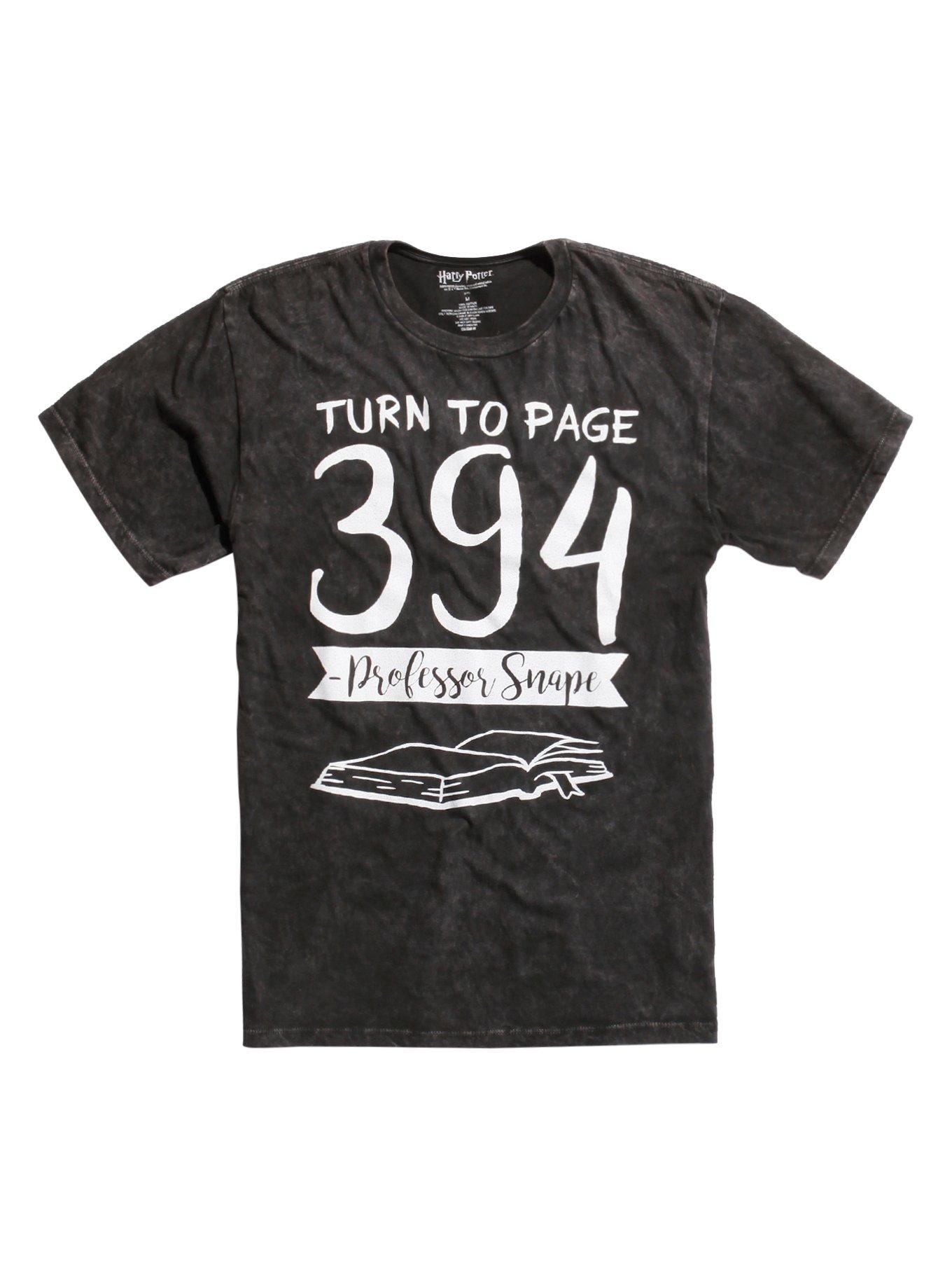 Harry Potter Turn To Page 394 Mineral Wash T-Shirt, TIE DYE, hi-res