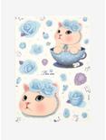 Jetoy Blue Rose Bling Removable Stickers, , hi-res