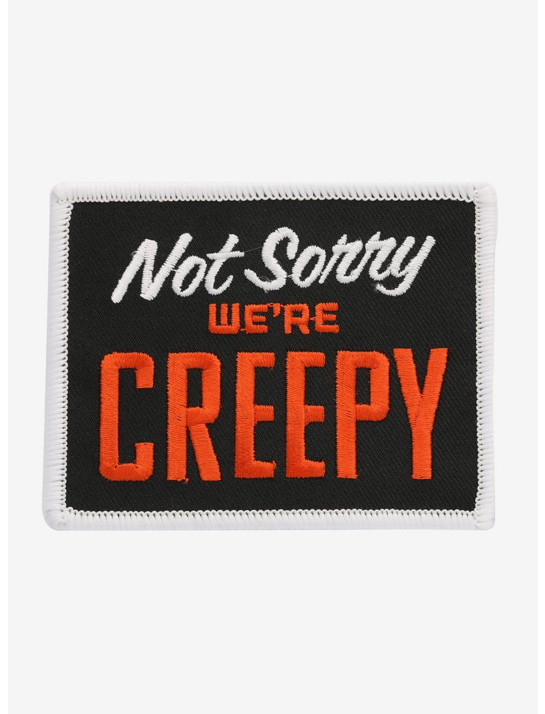 Creepy Co. Not Sorry We're Creepy Iron-On Patch, , hi-res