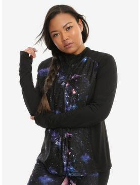 Her Universe Galaxy Print Track Jacket Plus Size, , hi-res