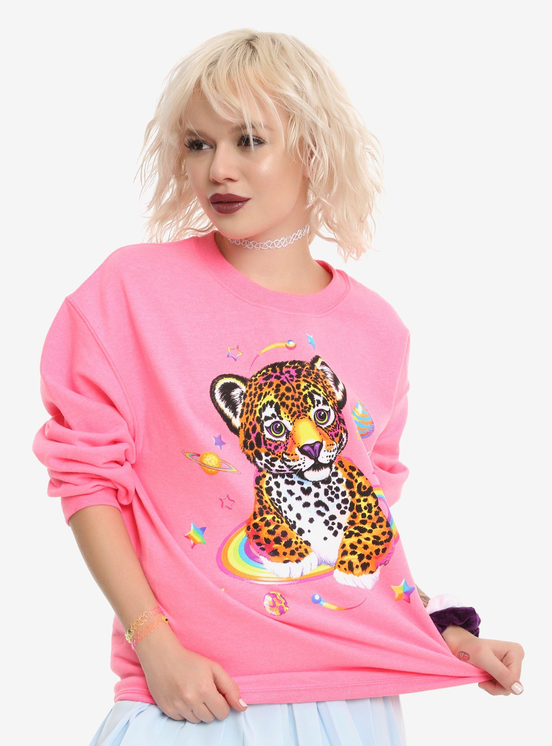 Lisa Frank Hunter The Leopard Outer Space Girls Sweatshirt