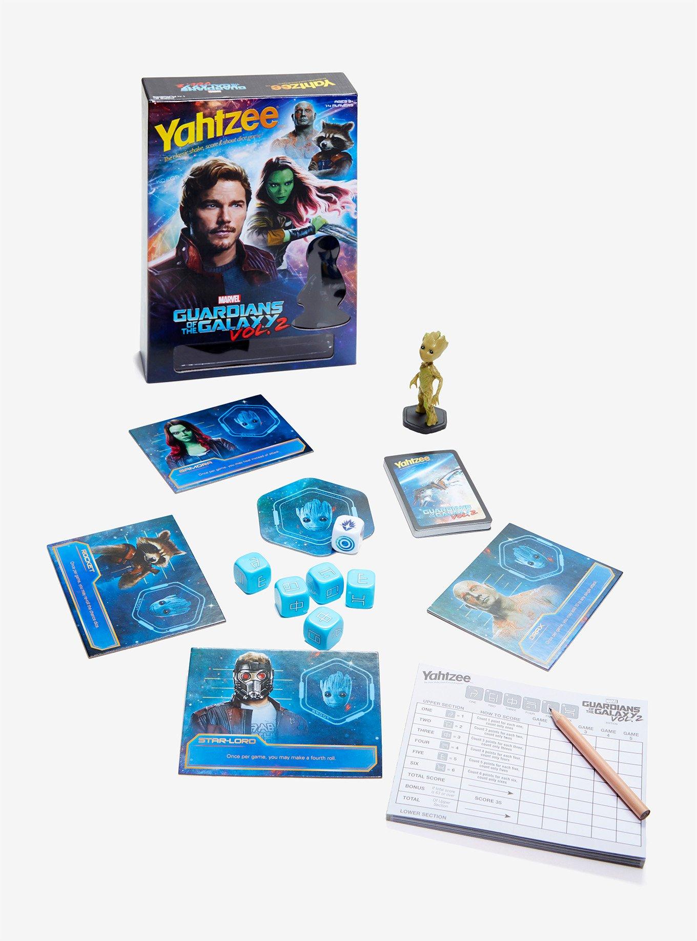 Marvel The Guardians Of The Galaxy Vol. 2 Edition Yahtzee Game, , hi-res