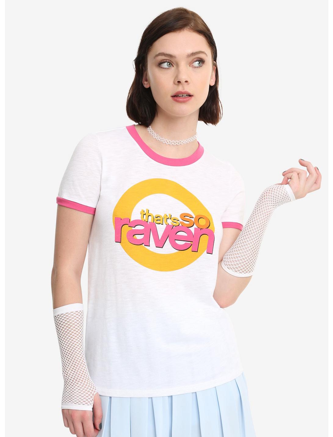 Her Universe Disney Channel Originals That's So Raven Girls Ringer T-Shirt, WHITE, hi-res