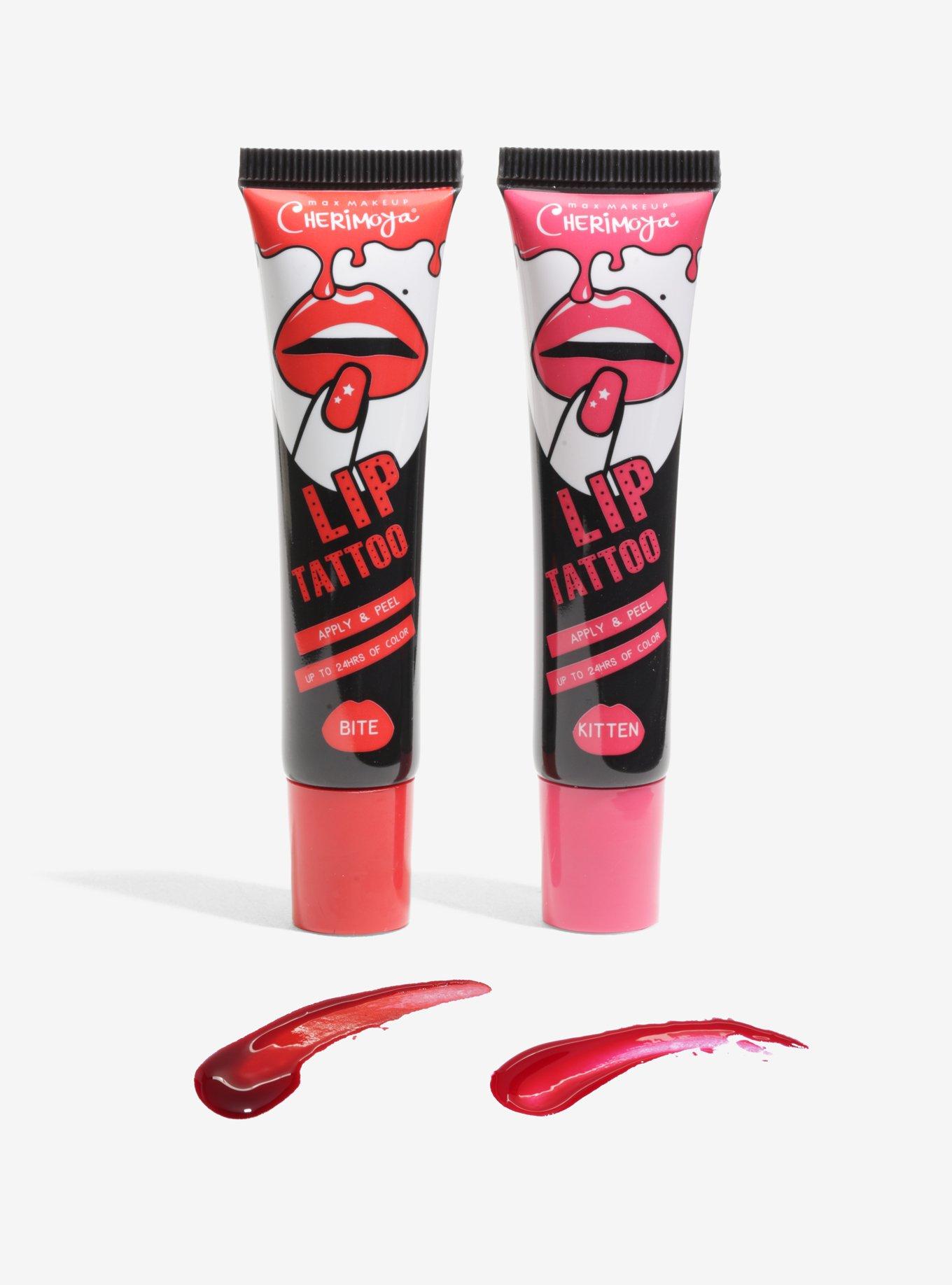 Max Makeup Cherimoya Bite/Kitten Lip Tattoo Set, , hi-res