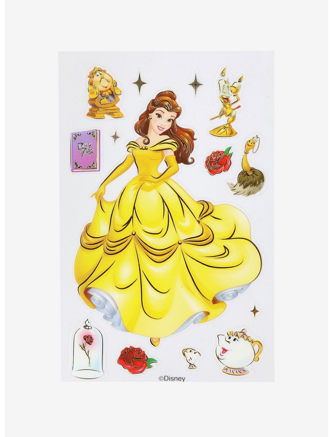 Disney Beauty And The Beast Belle And Friends Stickers - BoxLunch Exclusive, , hi-res