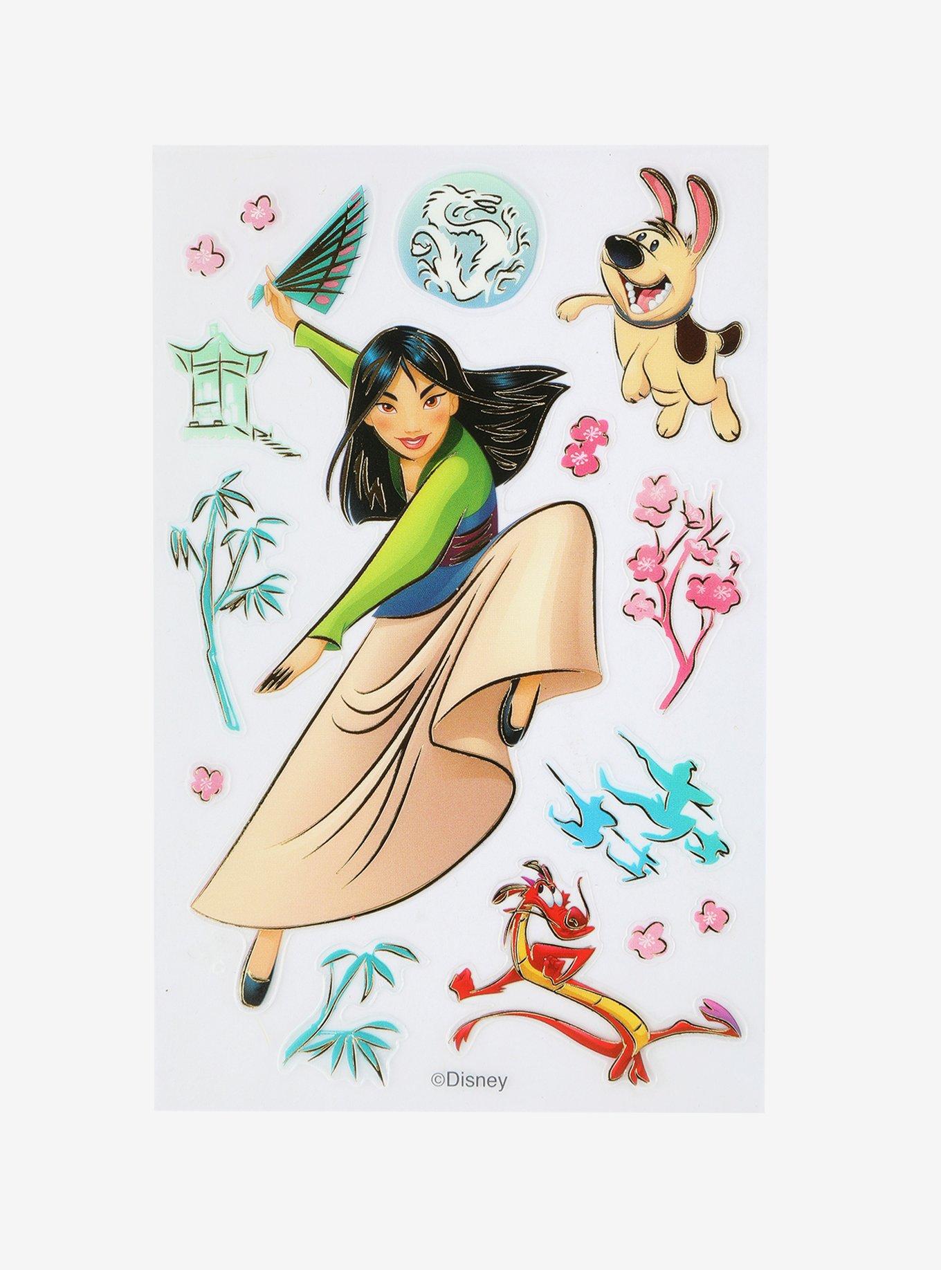 Disney Mulan And Friends Sticker Sheet - BoxLunch Exclusive, , hi-res