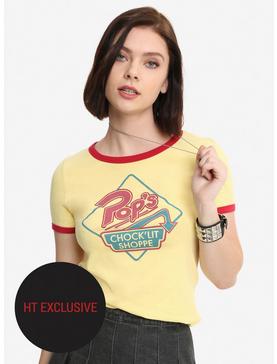 Riverdale Pop's Chock'lit Shoppe Girls Cosplay Ringer T-Shirt Hot Topic Exclusive, , hi-res