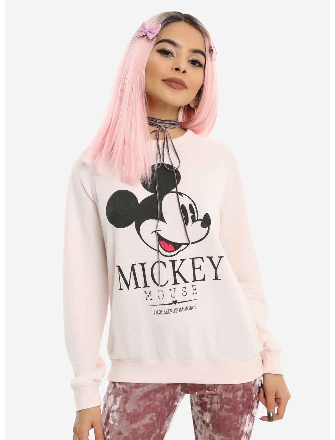 Disney Mickey Mouse Girls Burnout Pullover Top, MULTI, hi-res