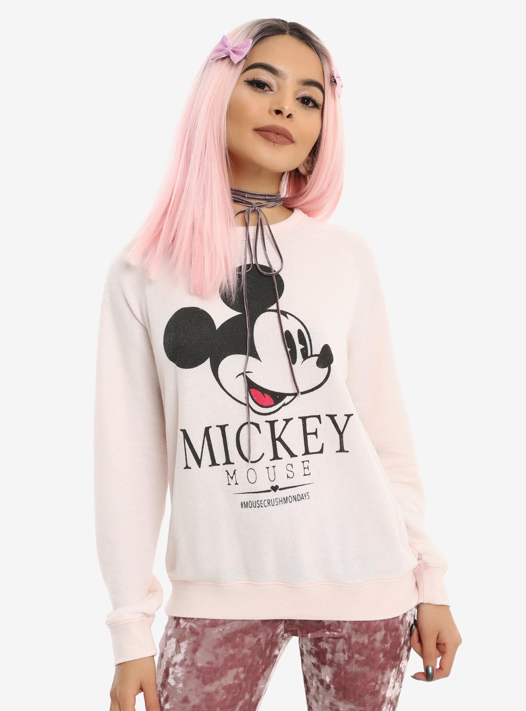 Disney Mickey Mouse Girls Burnout Pullover Top, MULTI, hi-res