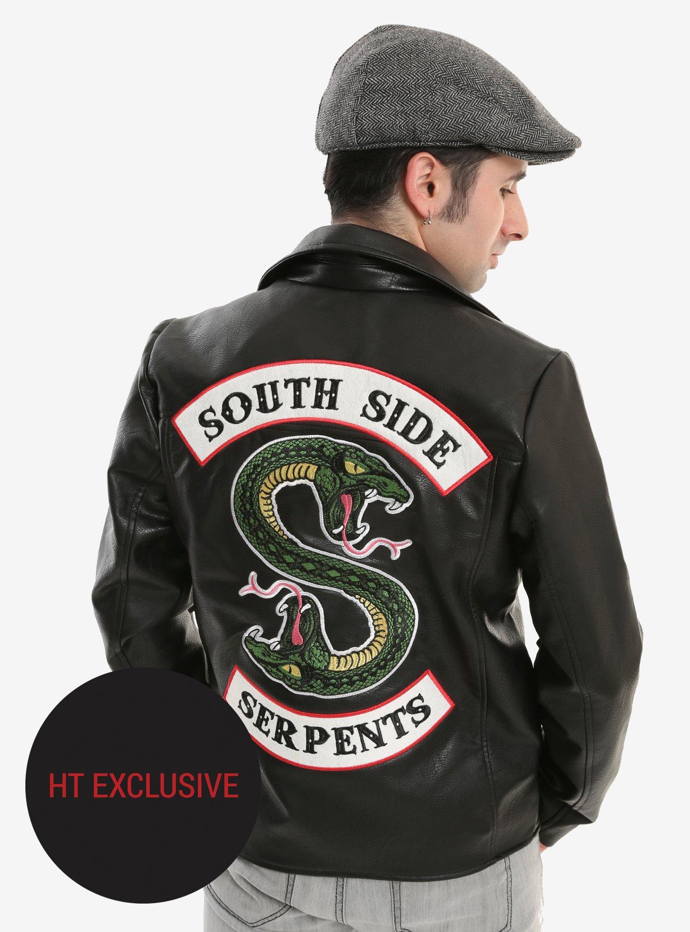 spand par Er Riverdale Southside Serpents Faux Leather Jacket Hot Topic Exclusive | Hot  Topic