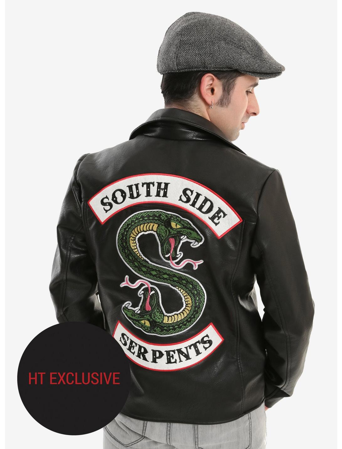 Riverdale Southside Serpents Faux Leather Jacket Hot Topic Exclusive, MULTI, hi-res
