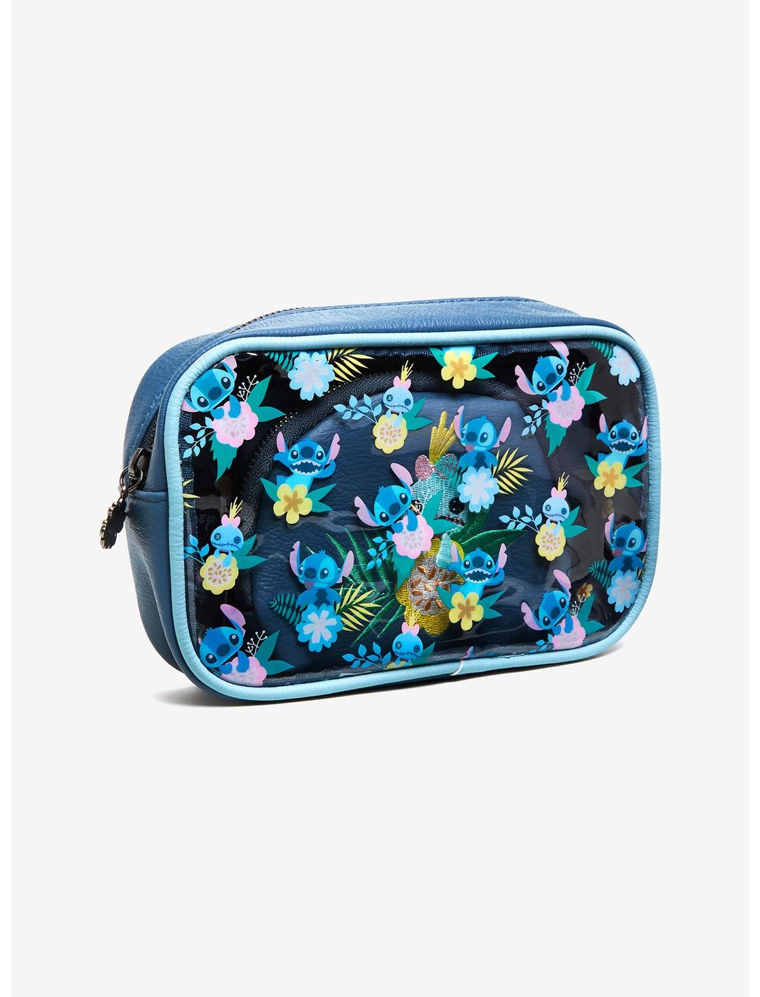 Loungefly Disney Lilo & Stitch Floral Makeup Bag Set, , hi-res