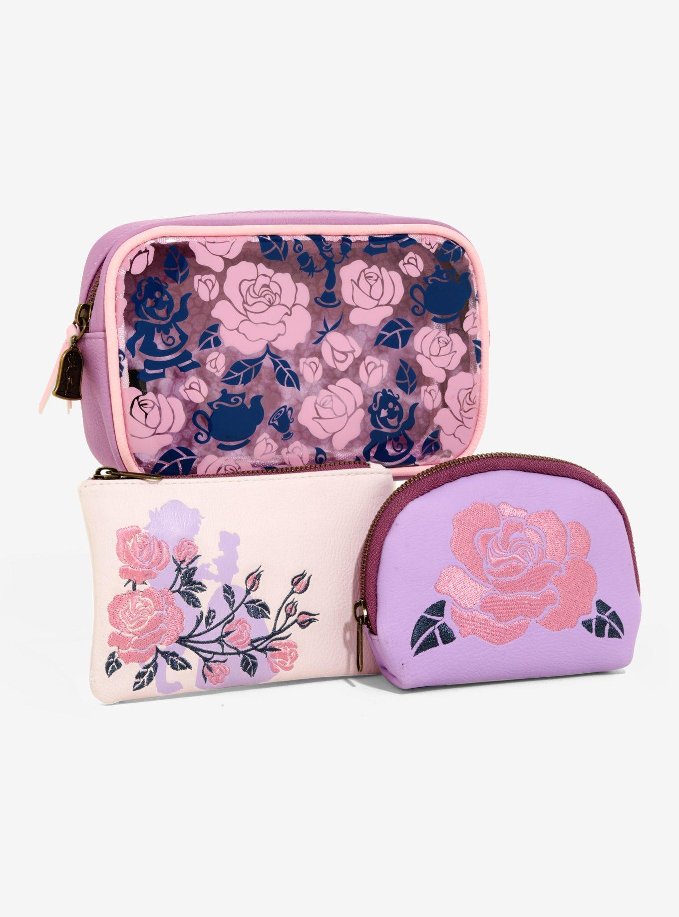 Loungefly Disney Beauty And The Beast Makeup Bag Set, , hi-res