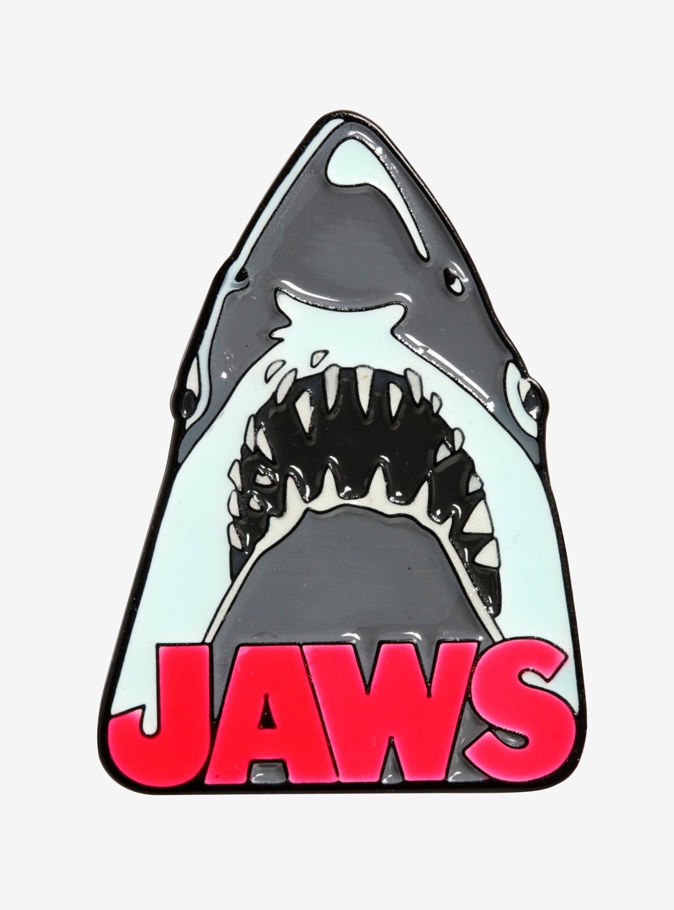 Rock Rebel Jaws Movie Poster Enamel Pin, , hi-res