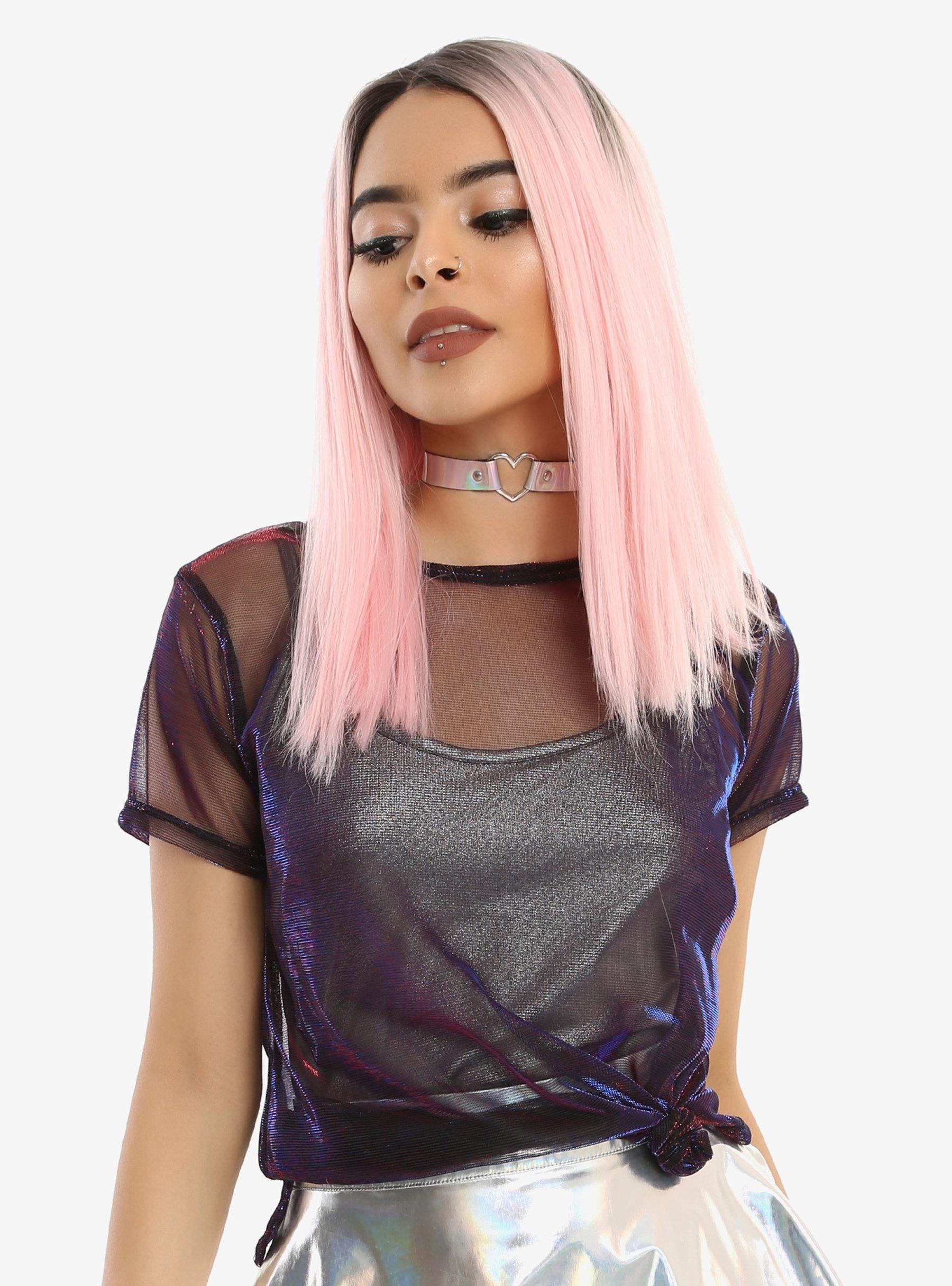 Iridescent best sale mesh top