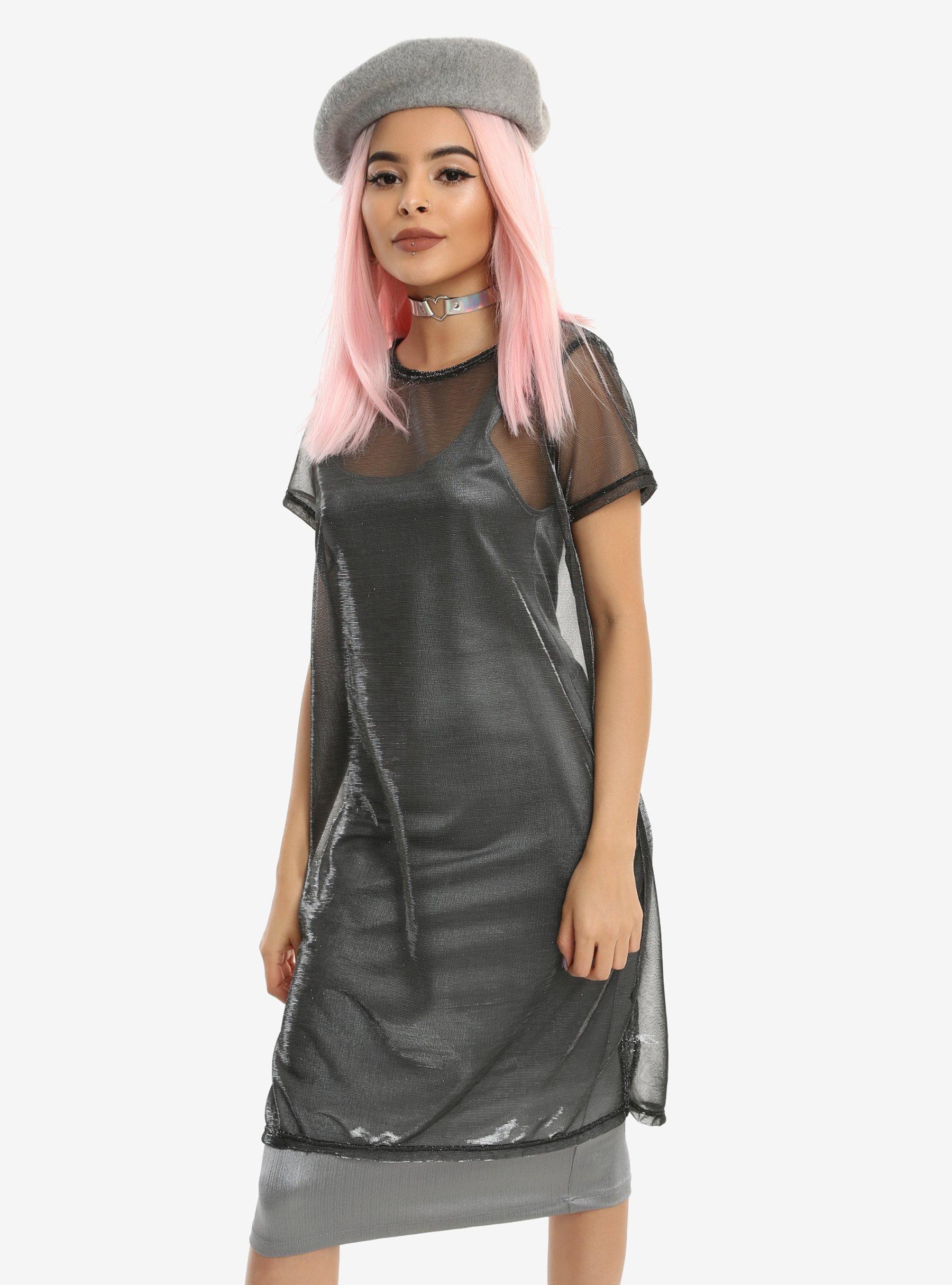 Mesh tee 2024 shirt dress