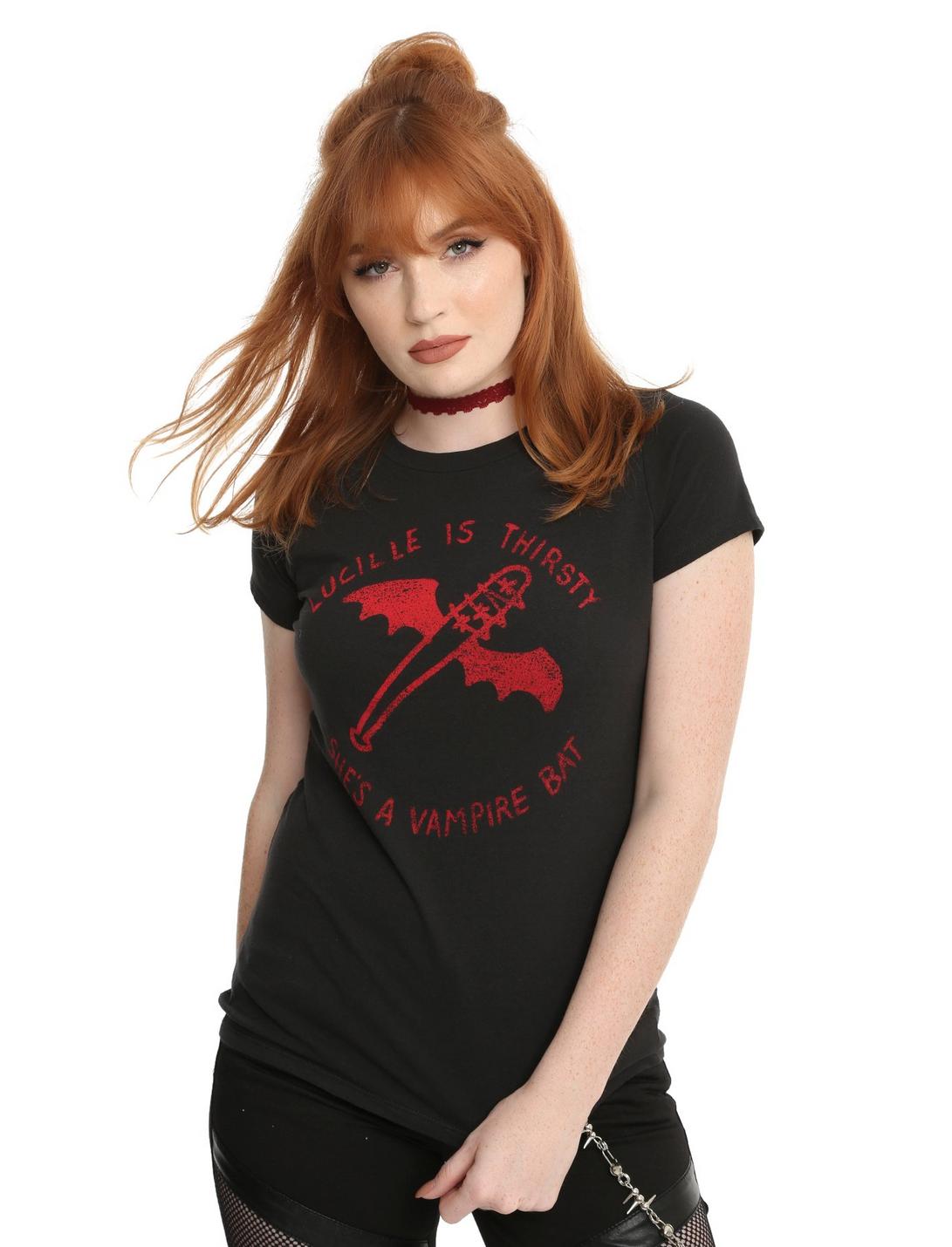 The Walking Dead Lucille Is Thirsty Girls T-Shirt, BLACK, hi-res