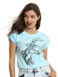 Looney Tunes Bugs Bunny Sketch Girls T-Shirt, BLUE, hi-res