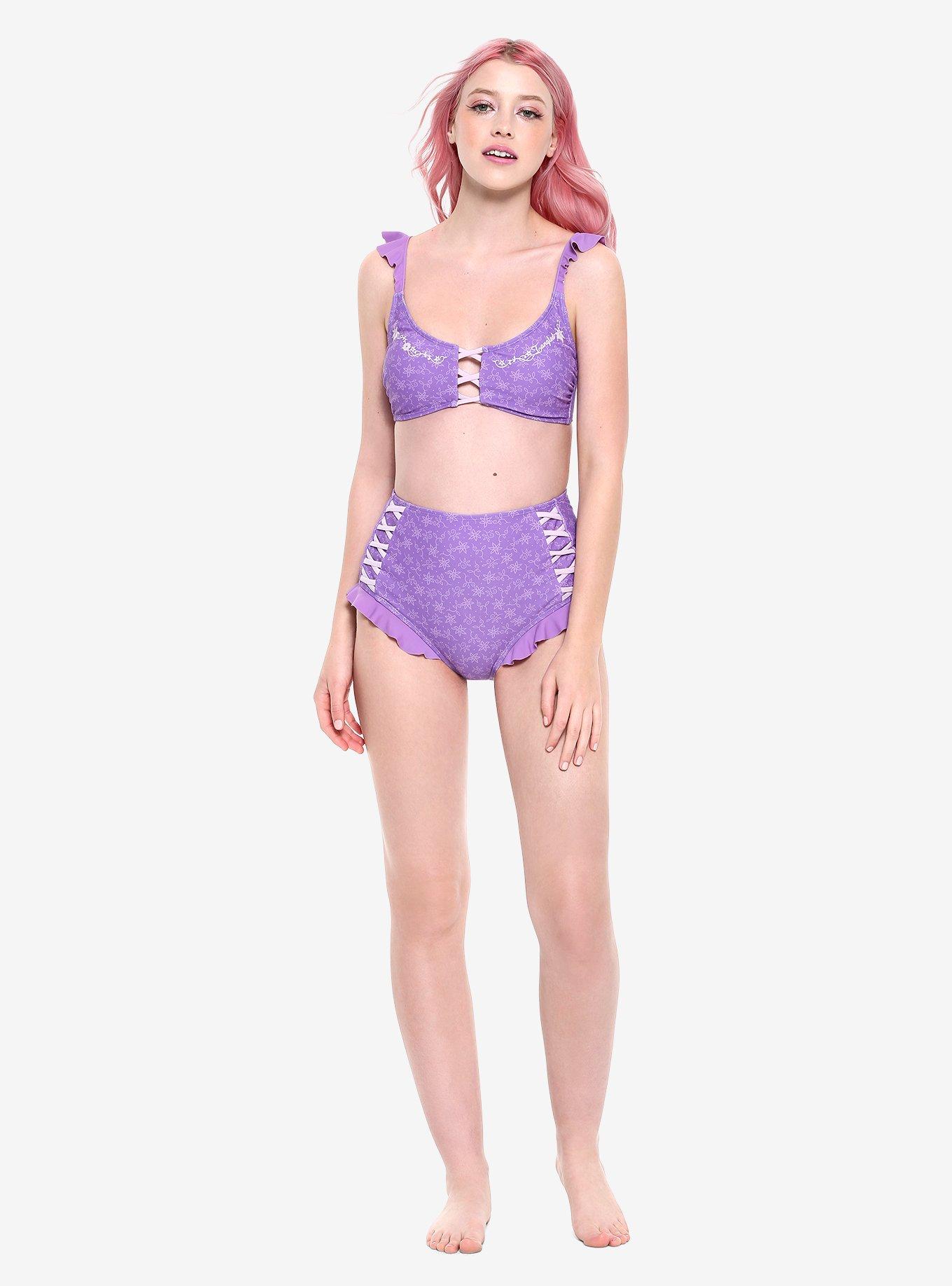 Disney Tangled Rapunzel Swim Bottoms, PURPLE, hi-res