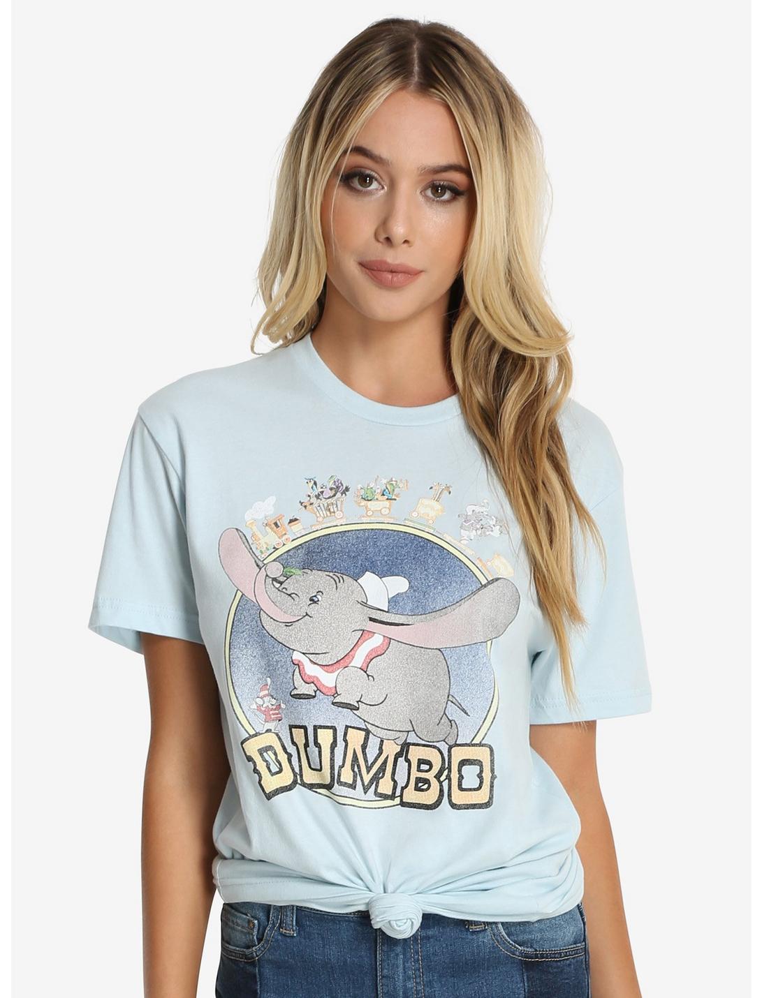 Disney Dumbo Vintage Womens Tee, LIGHT BLUE, hi-res
