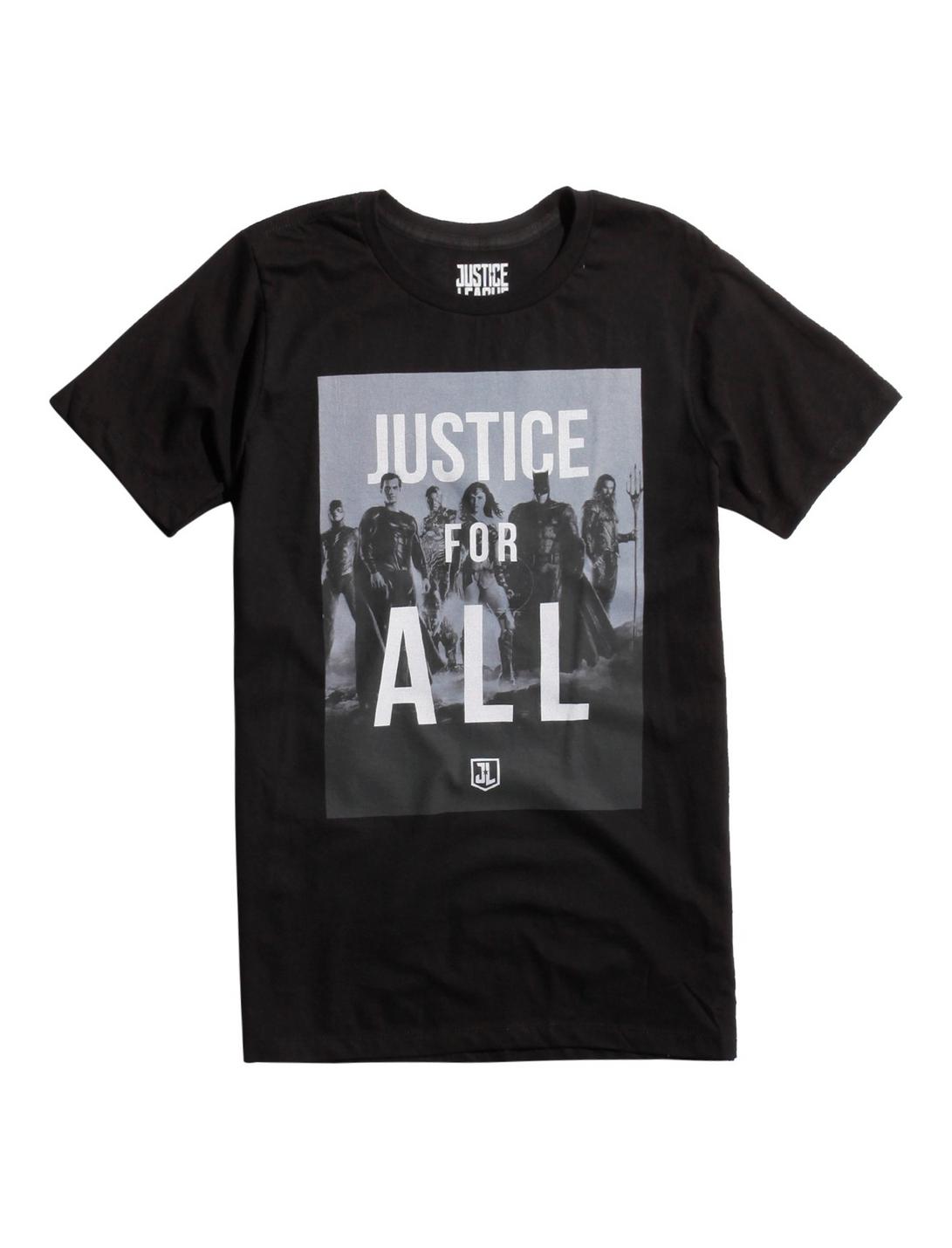 DC Comics Justice League Justice For All T-Shirt, BLACK, hi-res