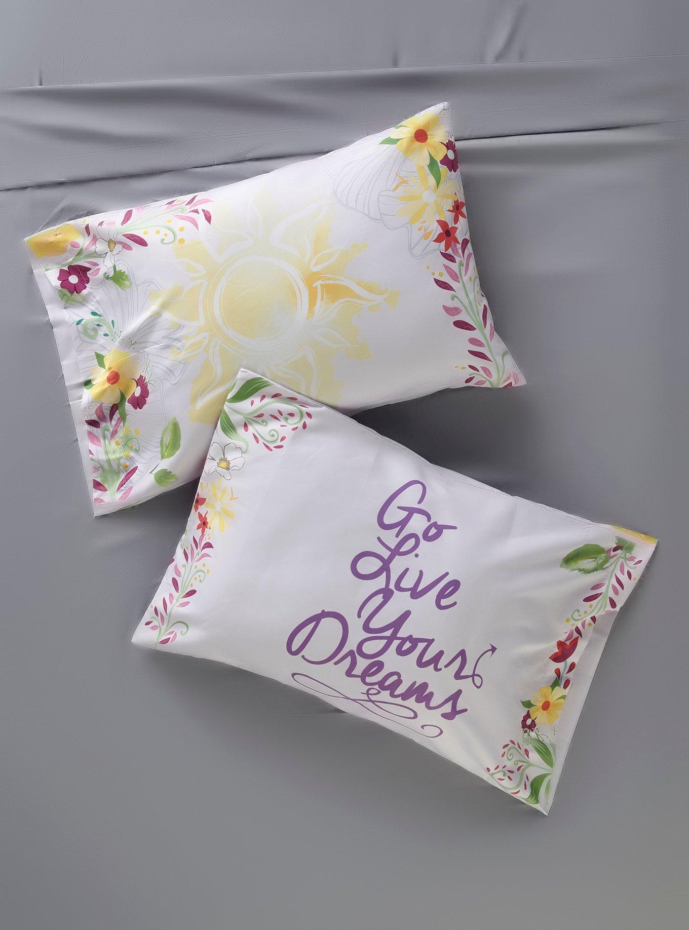 Disney Tangled Floral Pillowcase Set, , hi-res