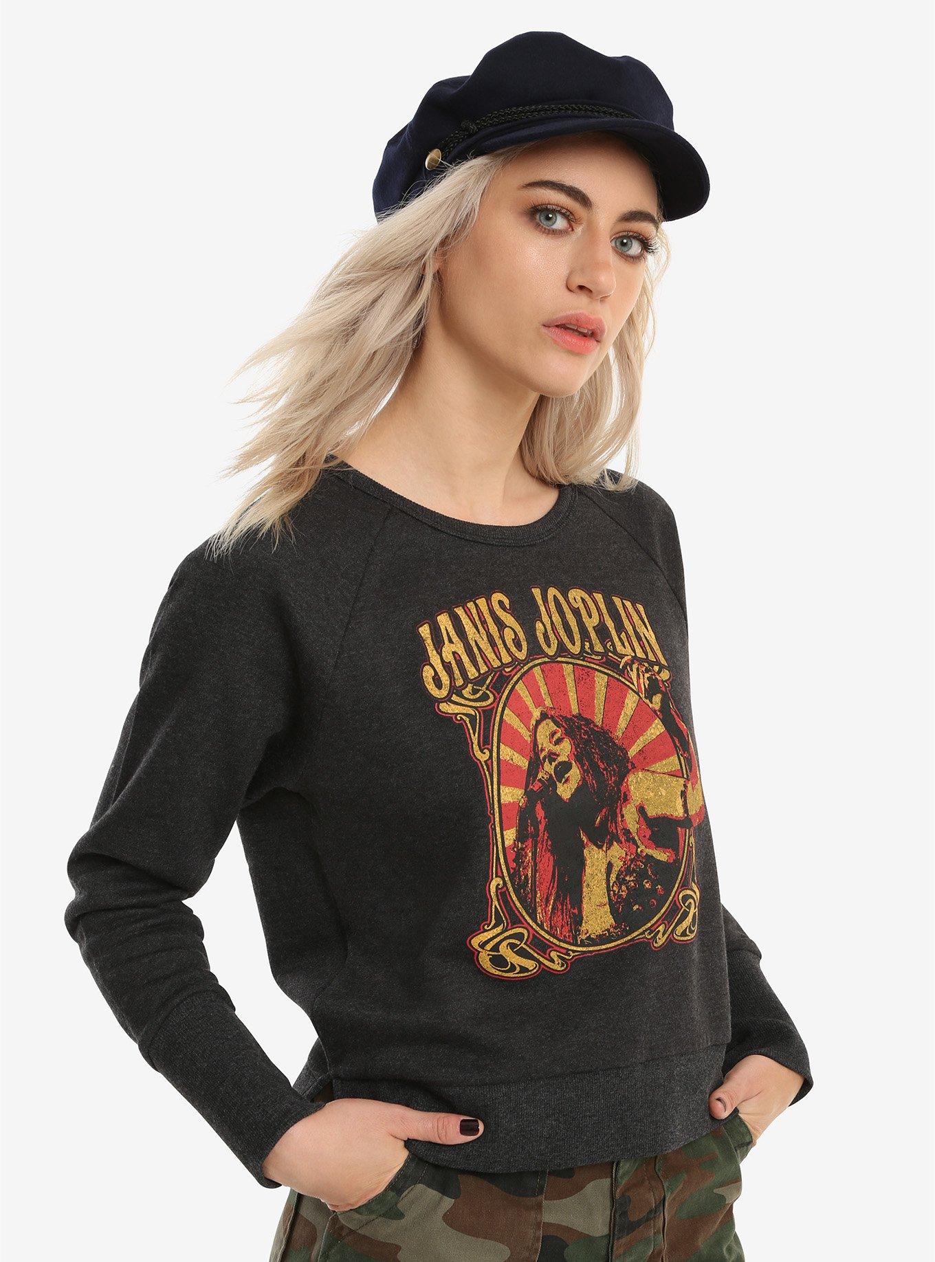 Janis Joplin Girls Sweatshirt, BLACK, hi-res