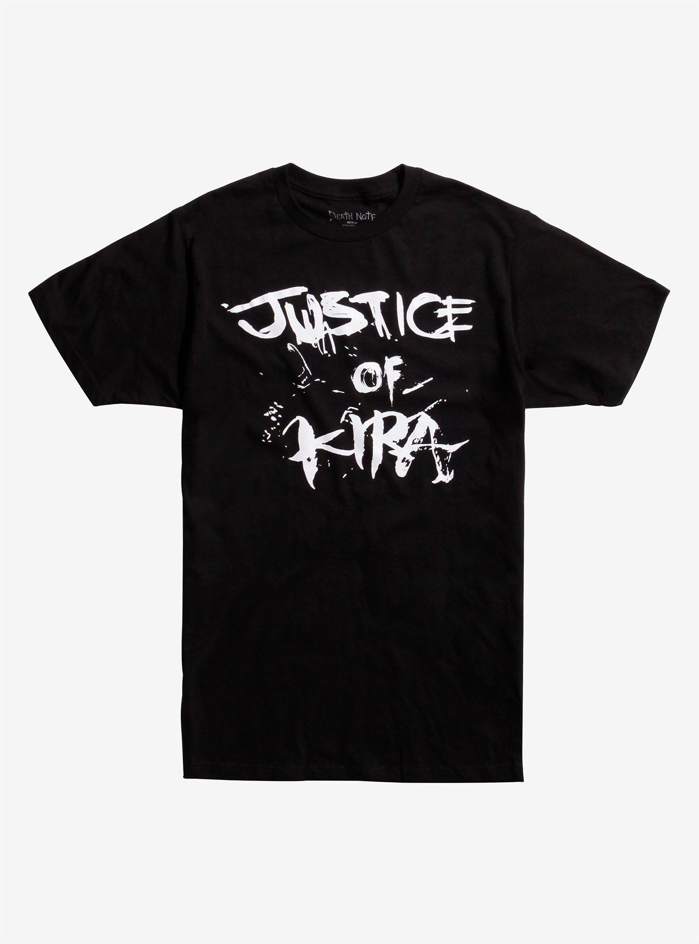 Death Note Justice Of Kira T-Shirt, BLACK, hi-res