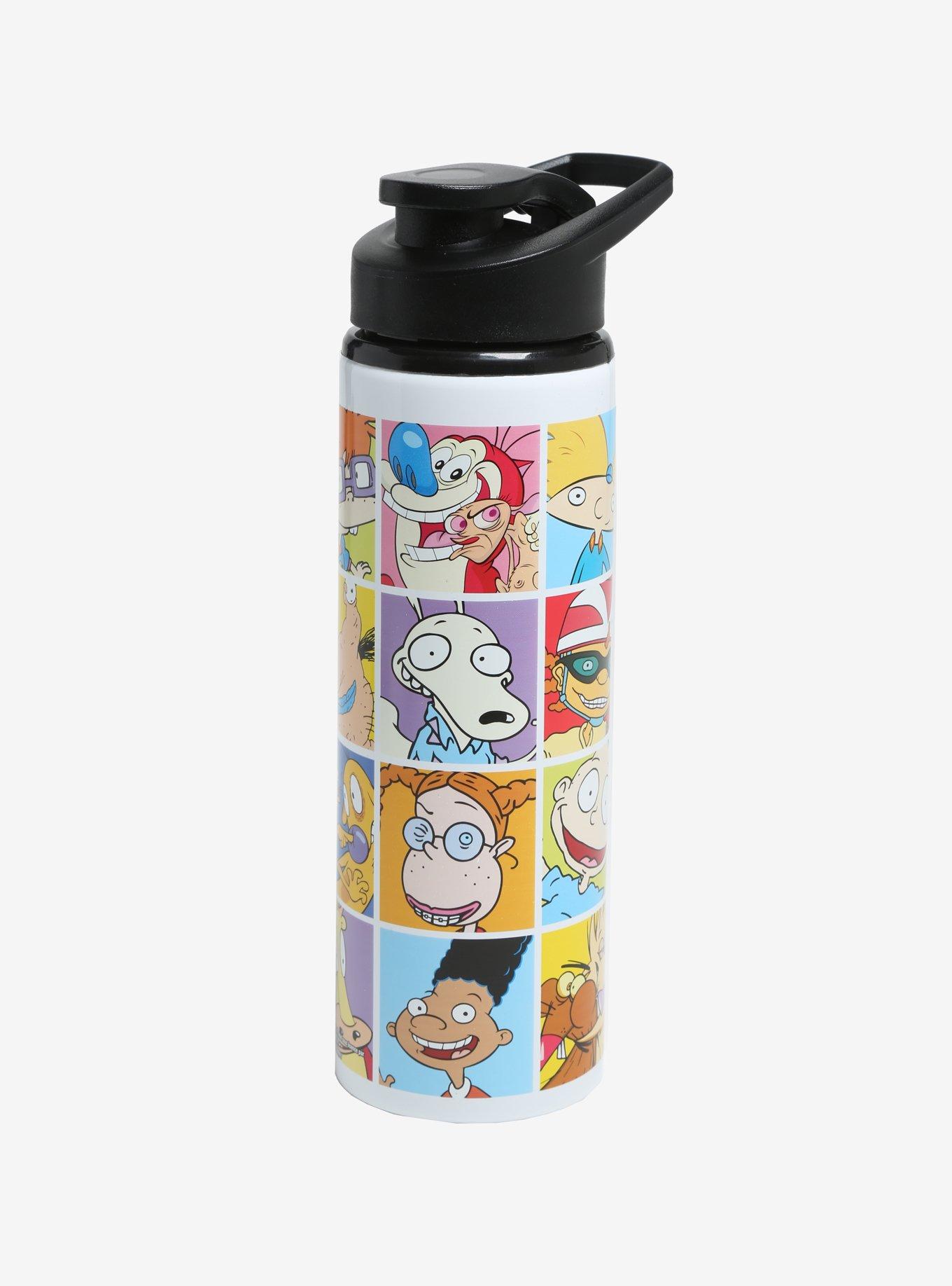 Nickelodeon Retro Characters Stainless Steel Water Bottle, , hi-res