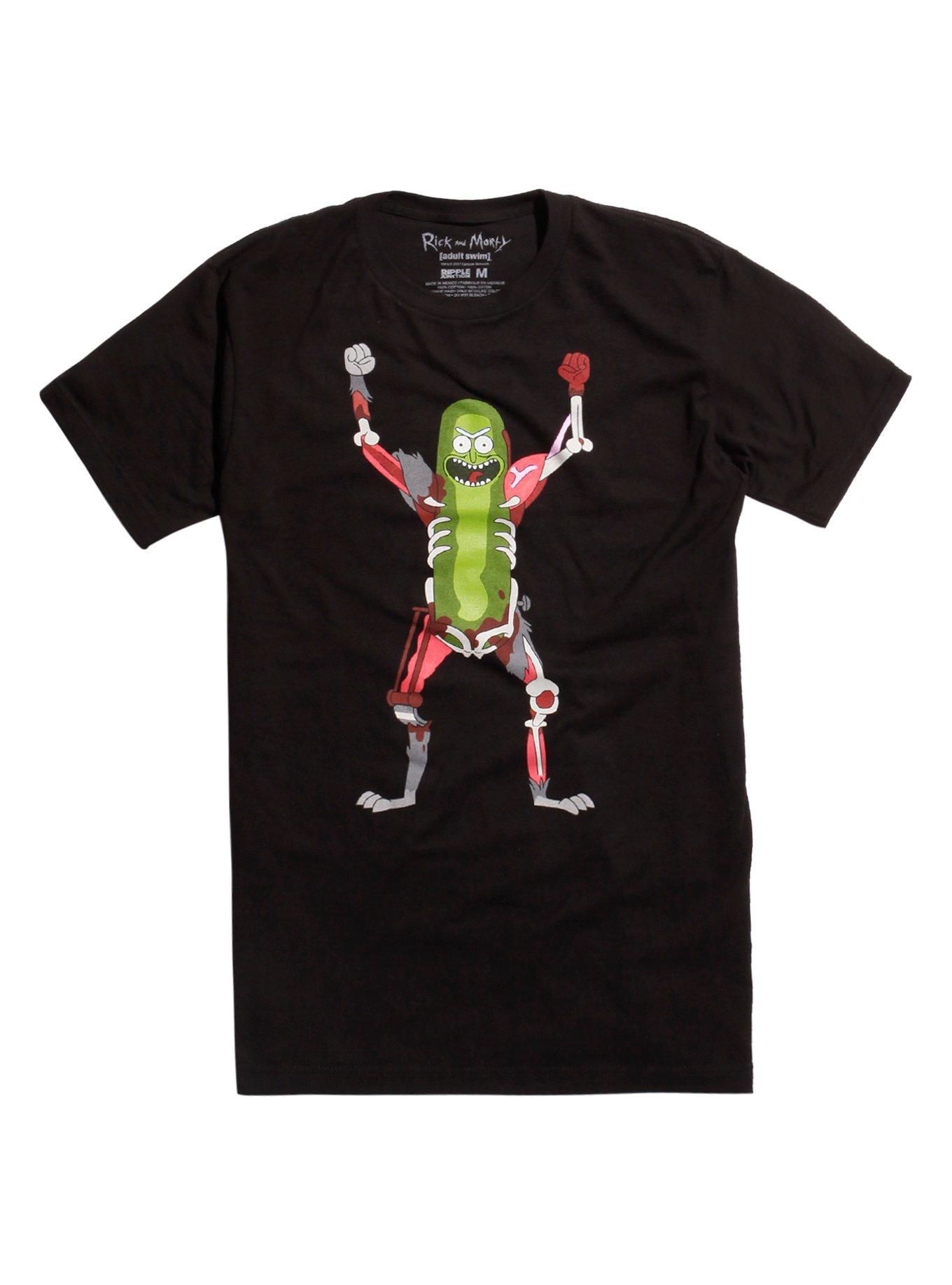 Rick And Morty Pickle Rick Rat Suit T-Shirt, BLACK, hi-res