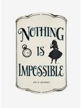 Disney Alice In Wonderland Nothing Is Impossible Tin Sign, , hi-res