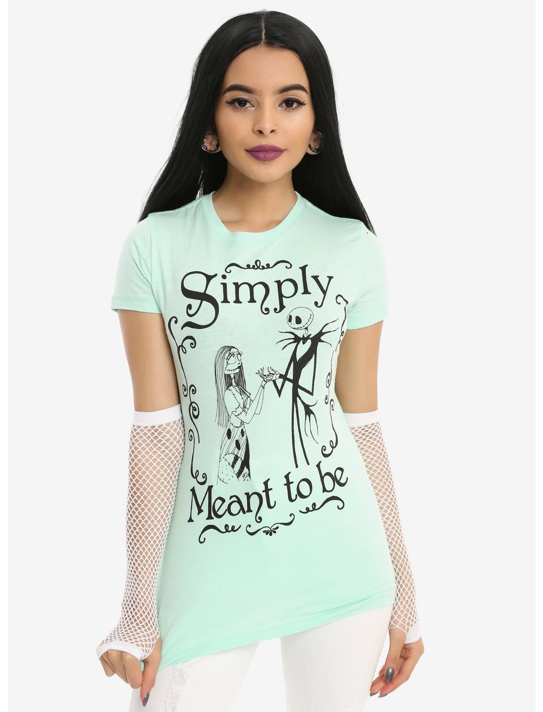 The Nightmare Before Christmas Simply Meant To Be Mint Girls T-Shirt, MINT, hi-res