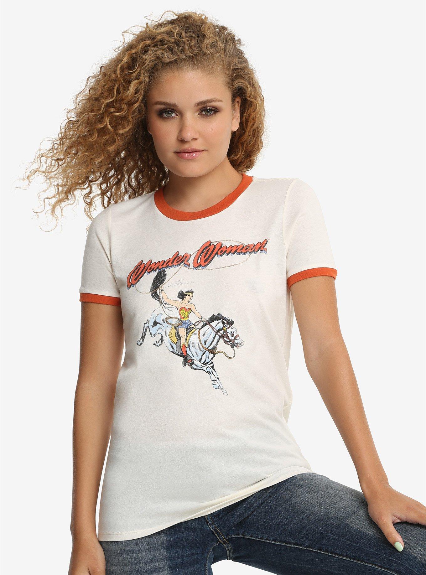 DC Comics Wonder Woman Ringer T-Shirt, MULTI, hi-res