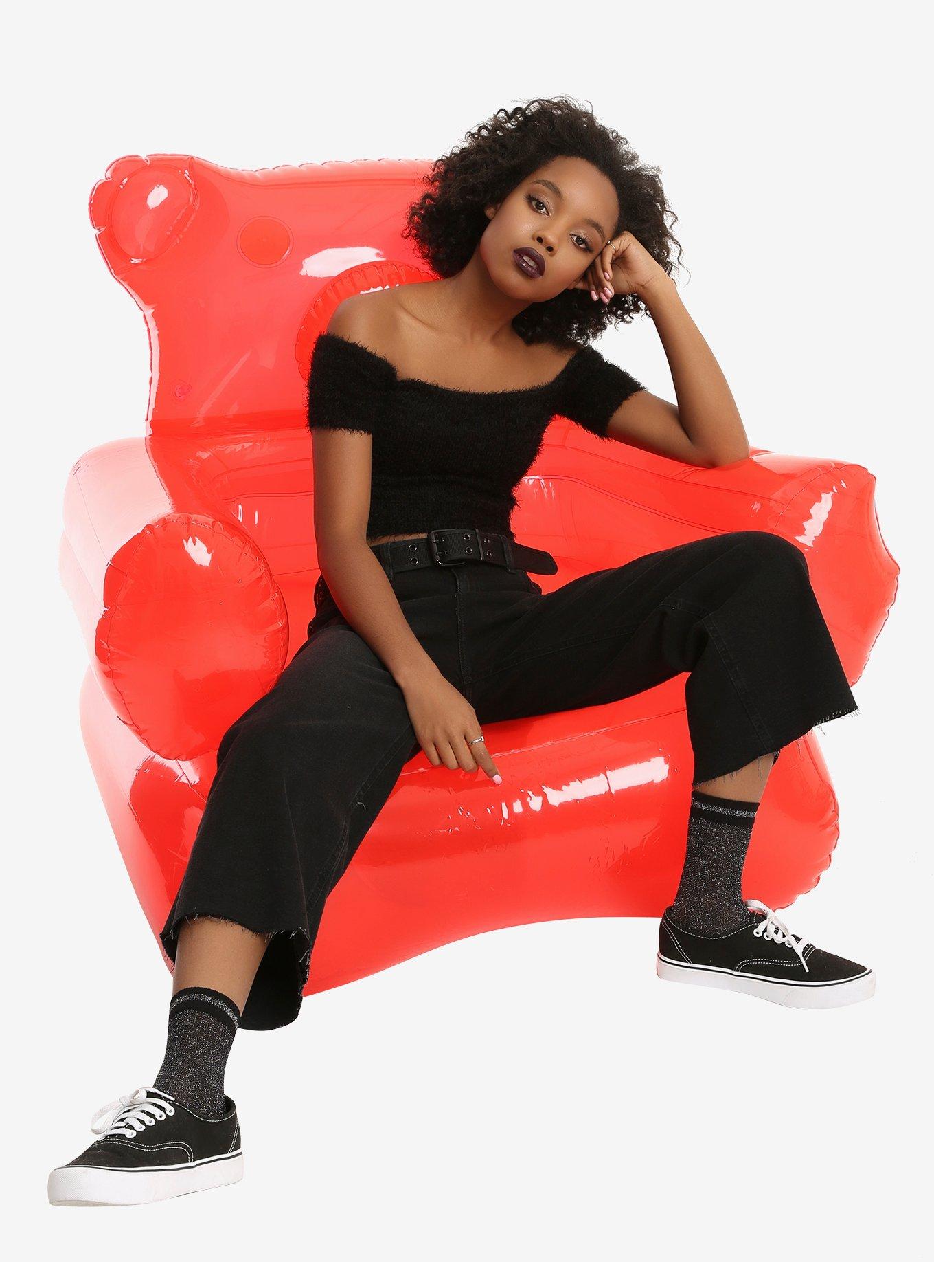 Red Inflatable Gummy Bear Chair | Hot Topic