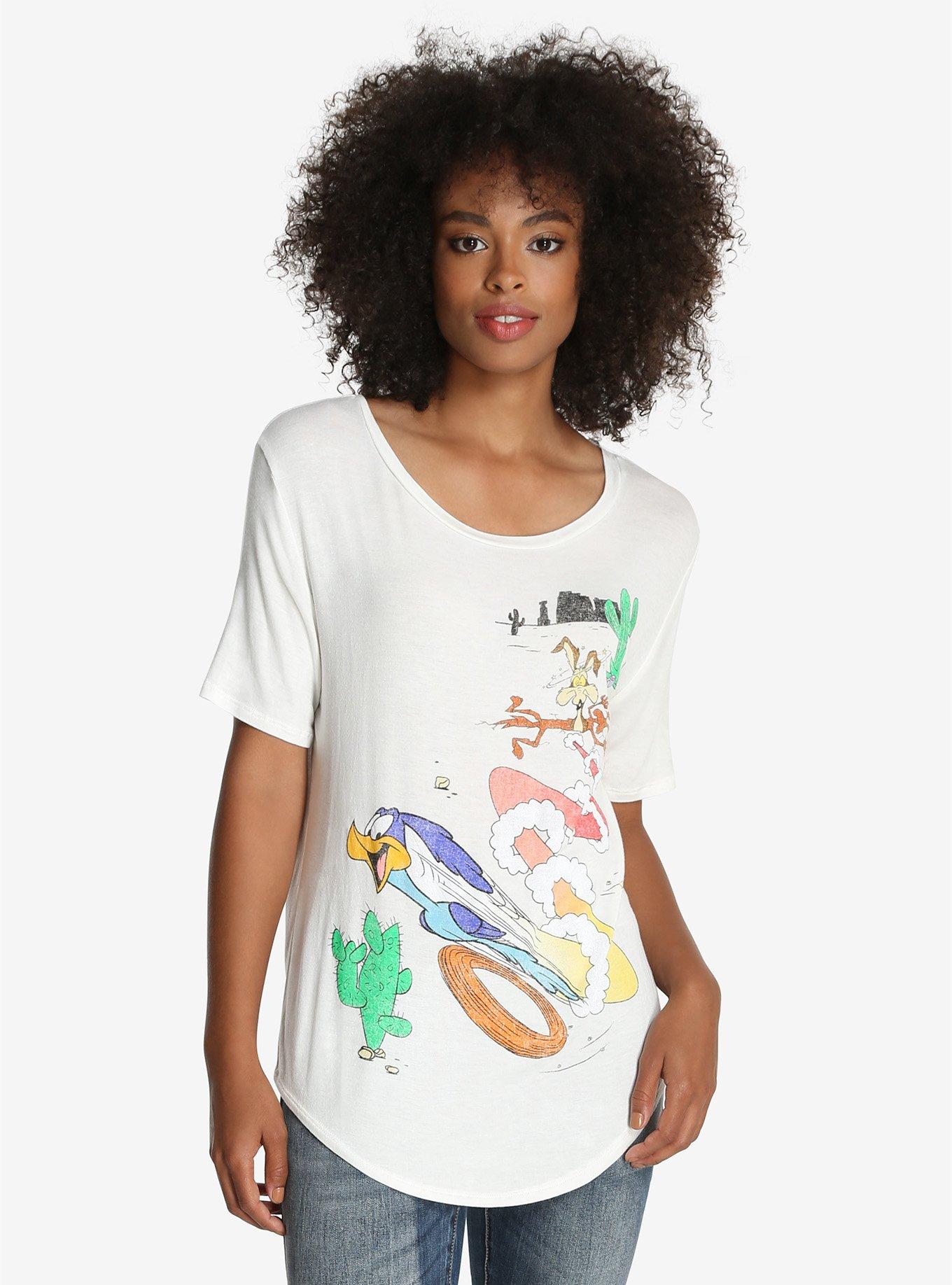 Looney Tunes Wile E. Coyote Road Runner Tee, WHITE, hi-res