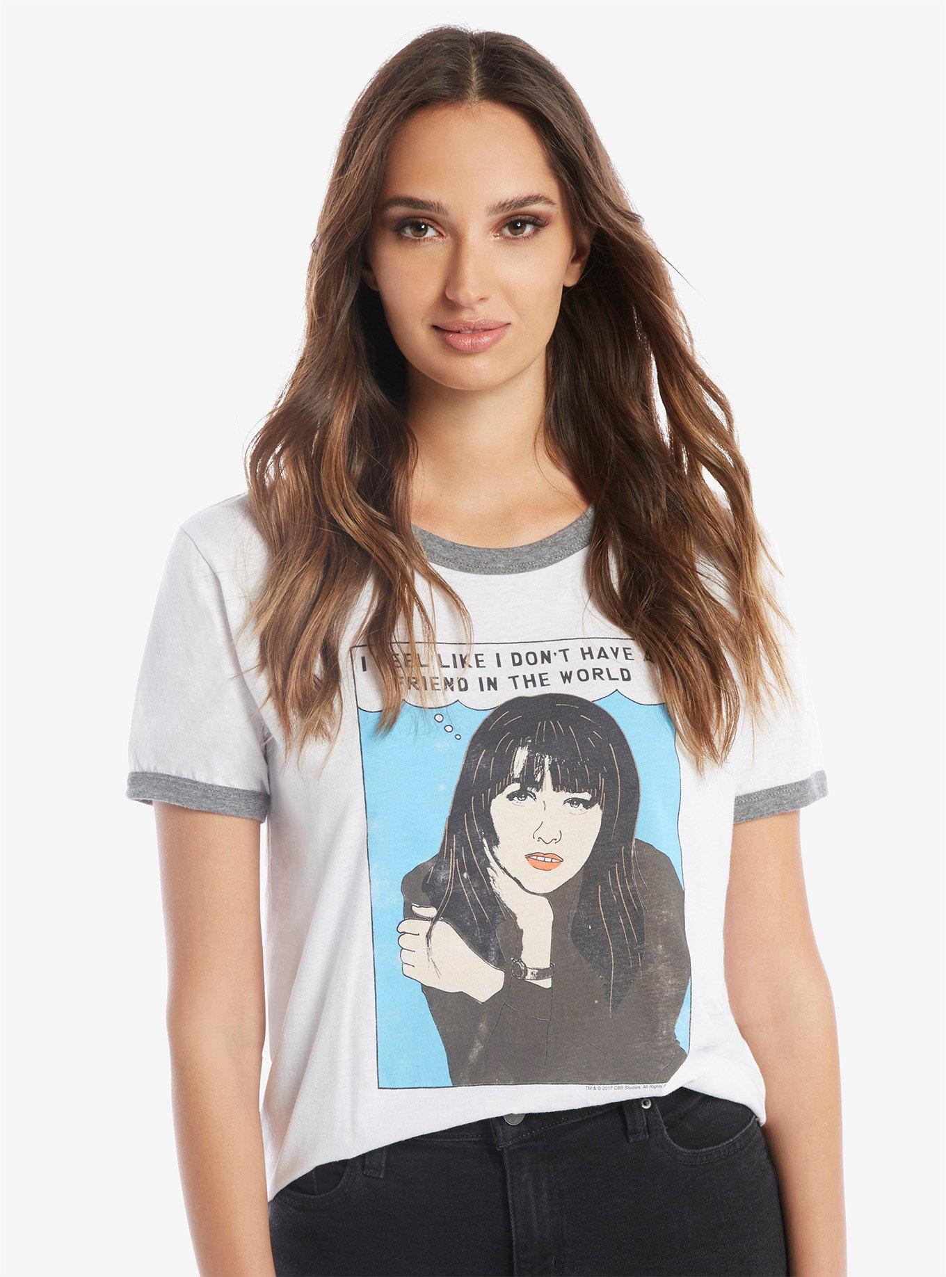 90210 Brenda No Friends Womens Tee, WHITE, hi-res