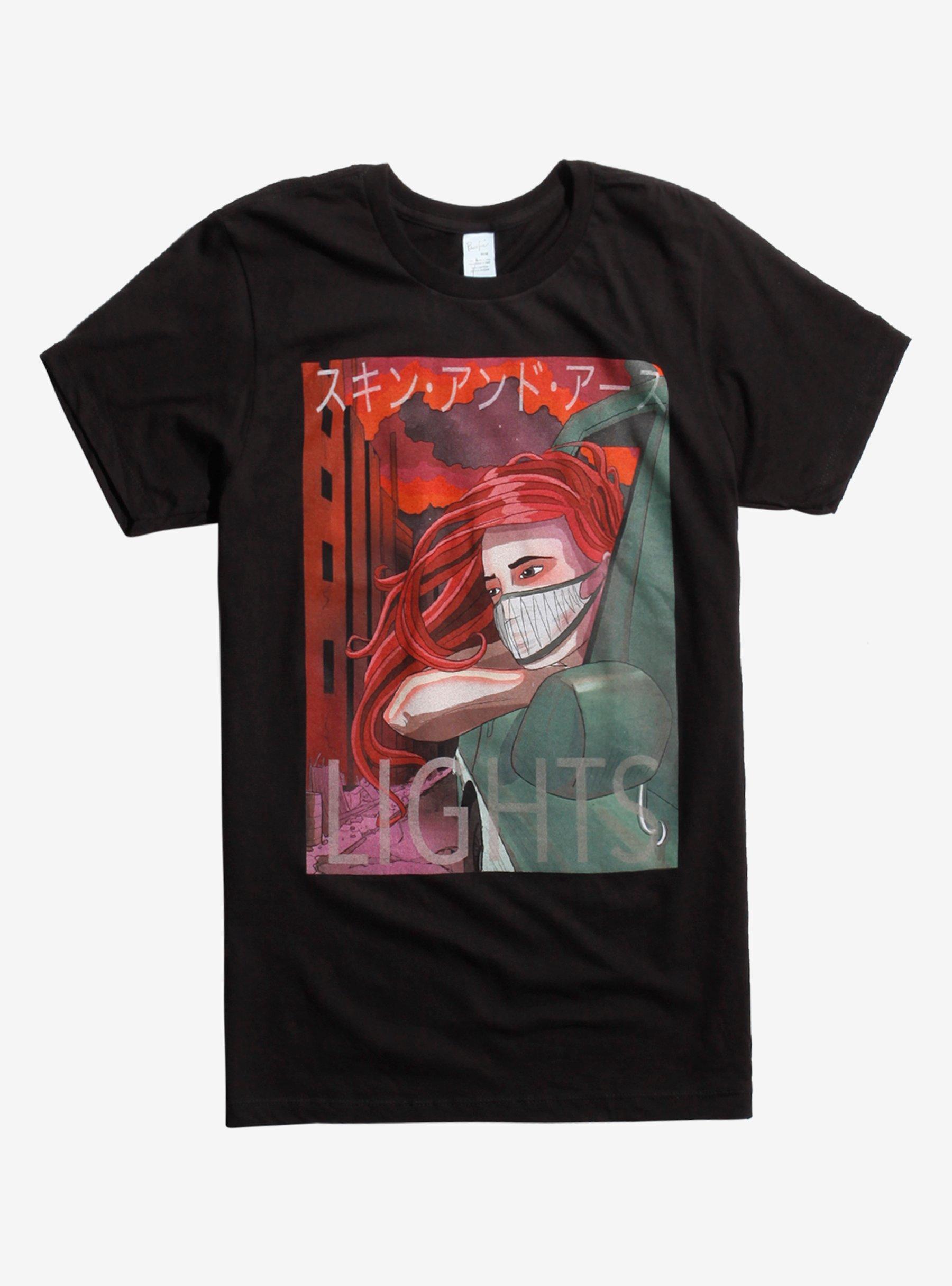 Lights Skin & Earth Comic Cover T-Shirt, BLACK, hi-res