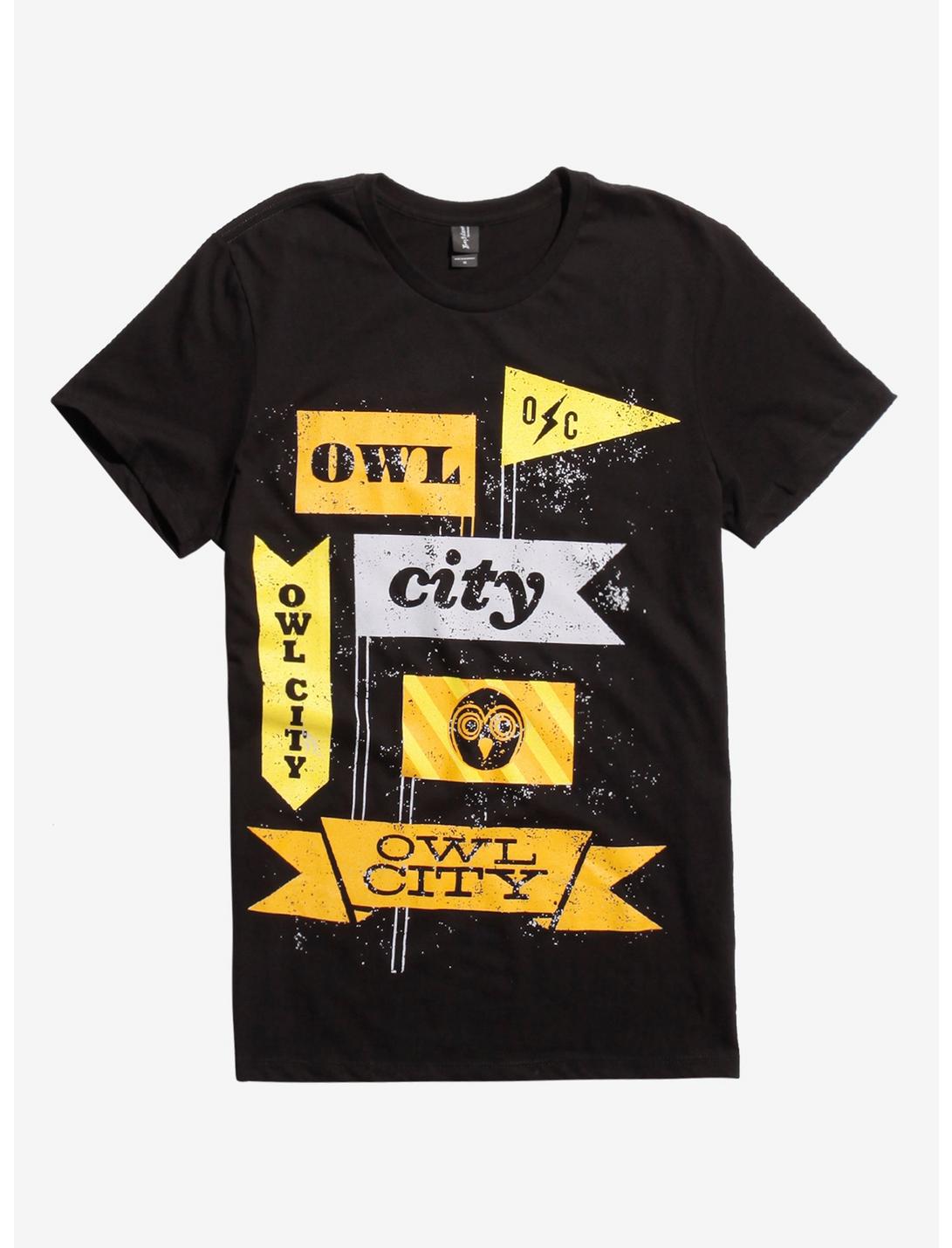 Owl City Flags T-Shirt | Hot Topic