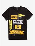 Owl City Flags T-Shirt, BLACK, hi-res