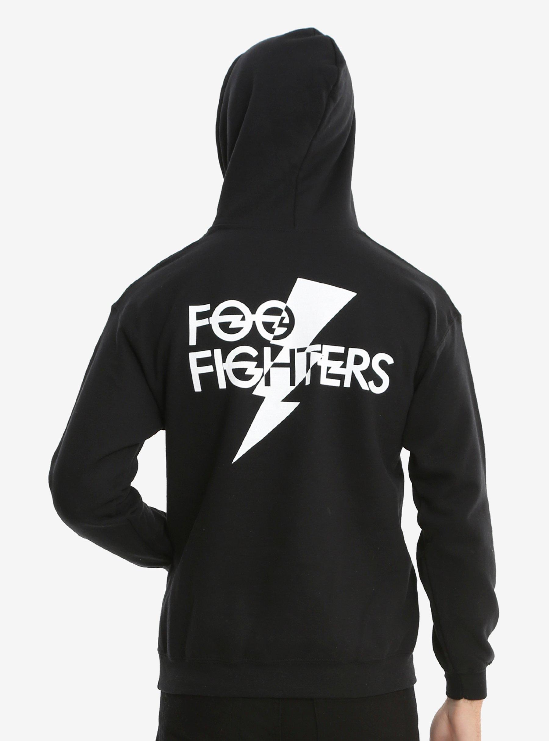 Foo Fighters Bolt Logo Hoodie, BLACK, hi-res