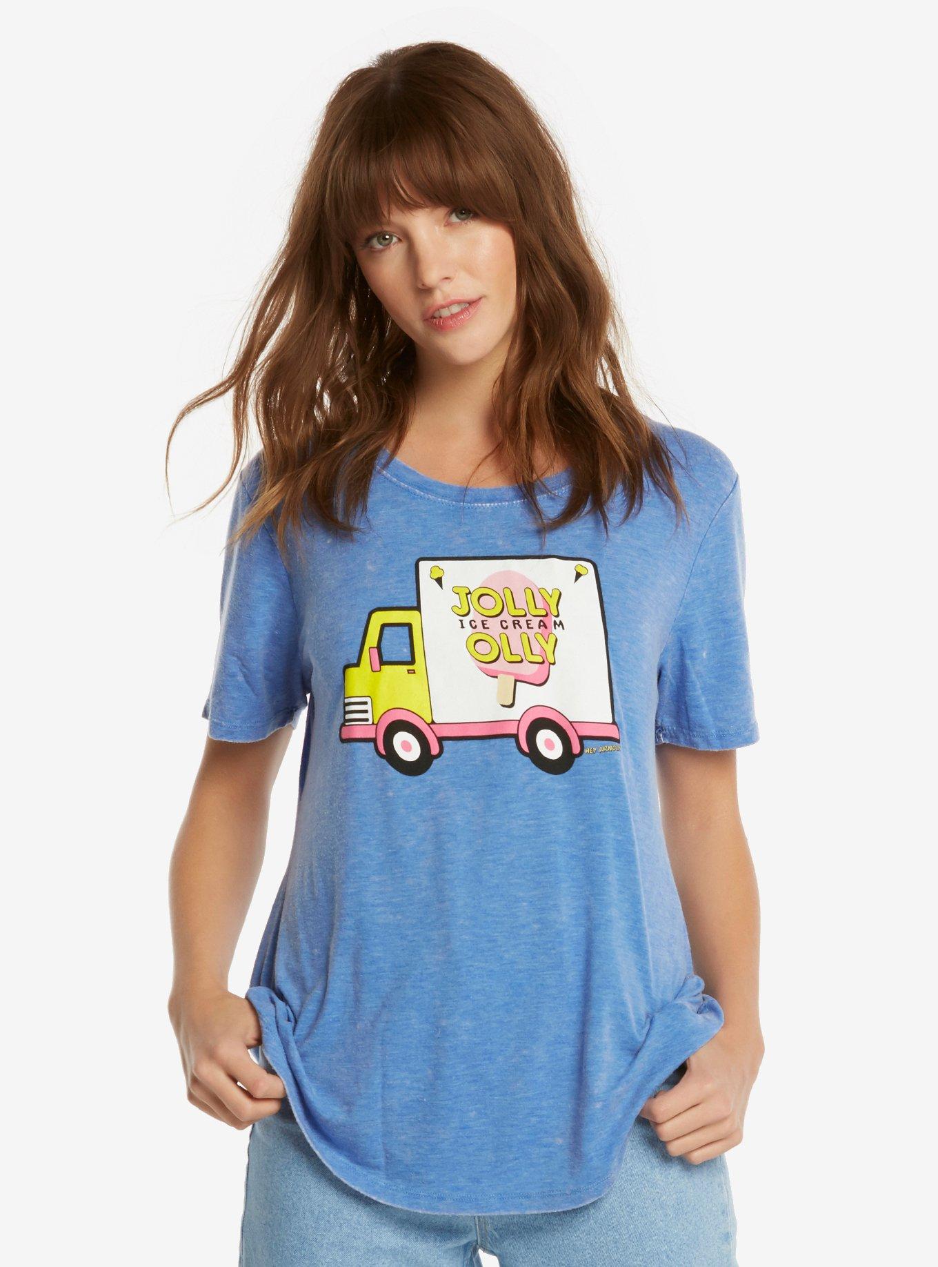 Hey Arnold! Jolly Olly Womens Tee - BoxLunch Exclusive, BLUE, hi-res