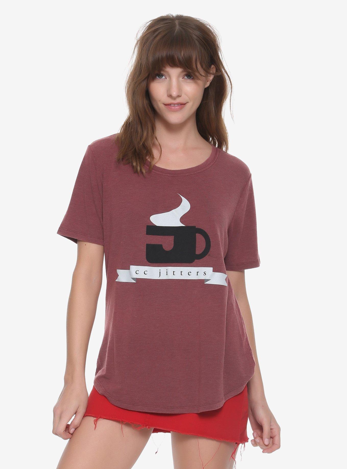 DC Comics The Flash CC Jitters Womens Tee - BoxLunch Exclusive, RED, hi-res