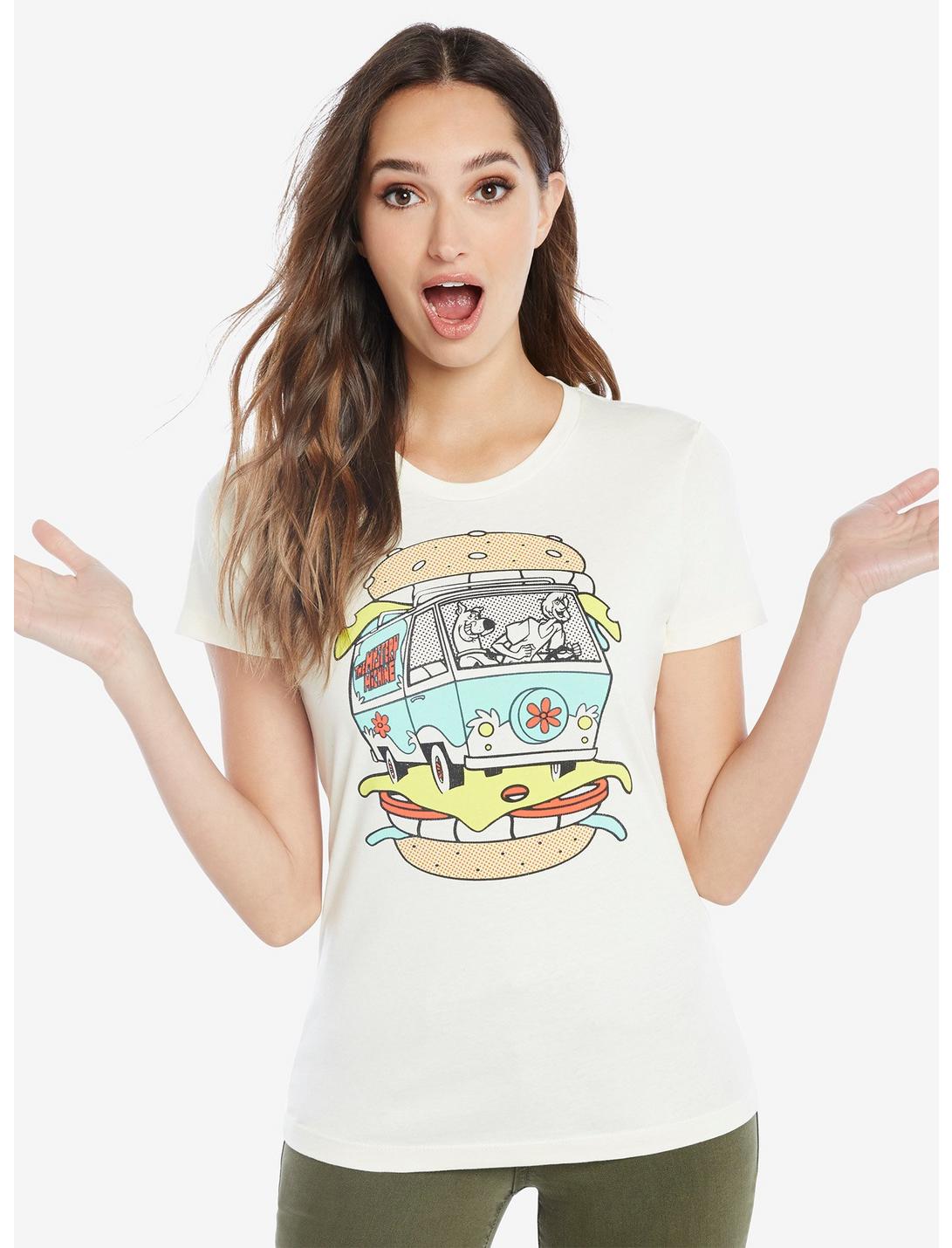 Scooby-Doo Mystery Machine Burger Womens Tee, NATURAL, hi-res