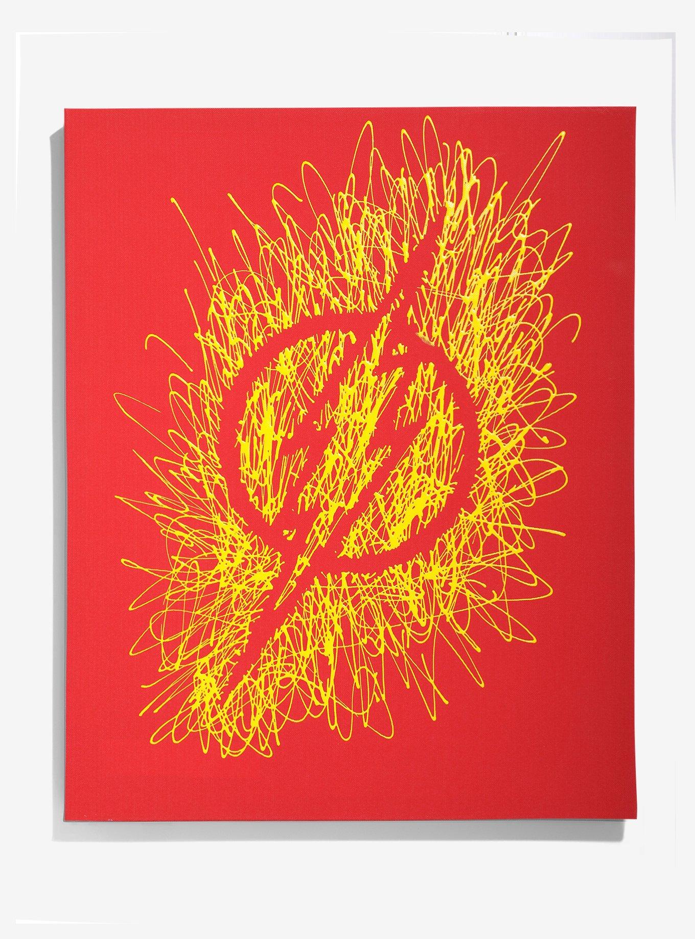 DC Comics The Flash Logo Canvas Wall Art, , hi-res