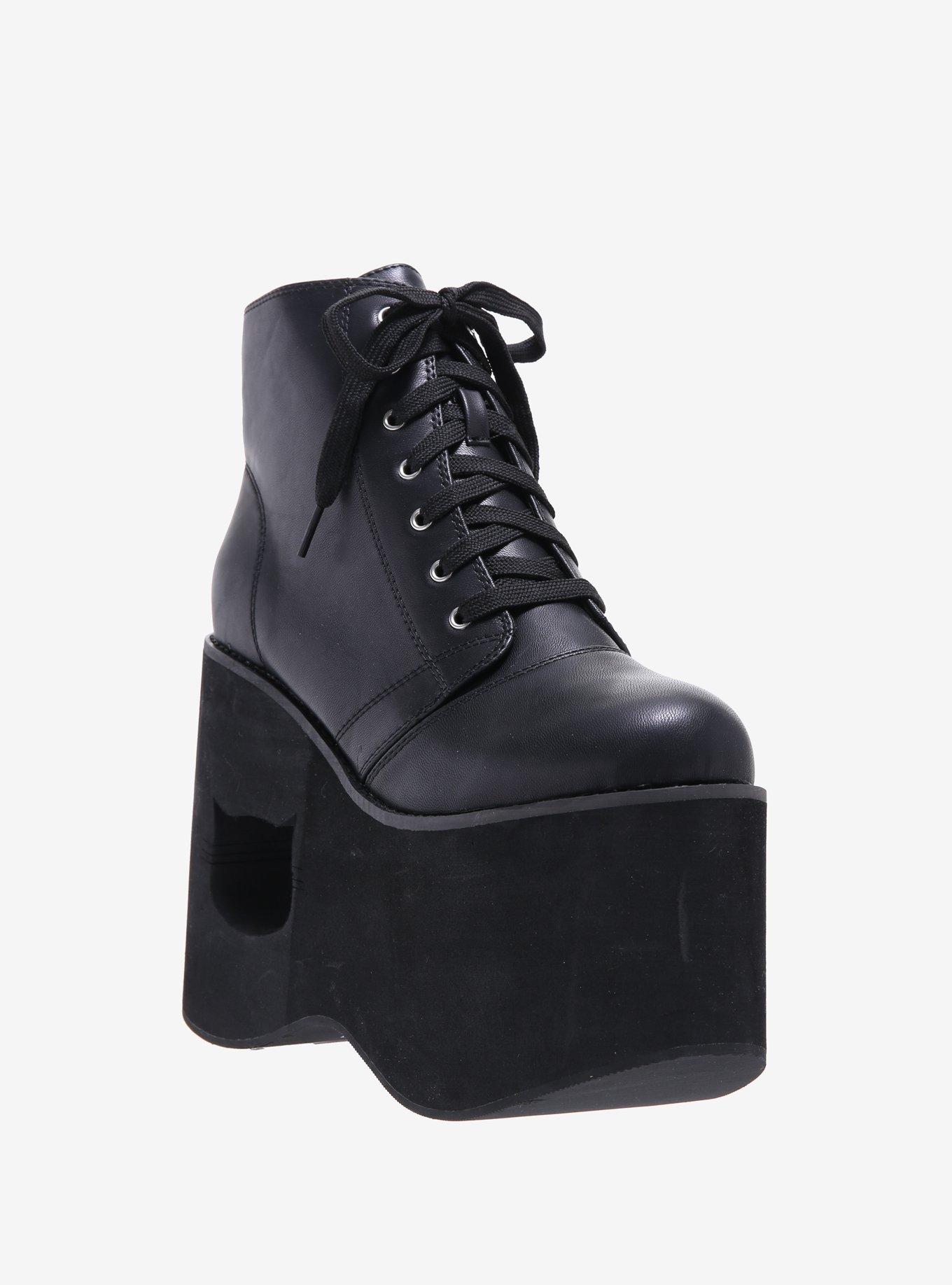 Cat Cutout Platform Booties, MULTI, hi-res