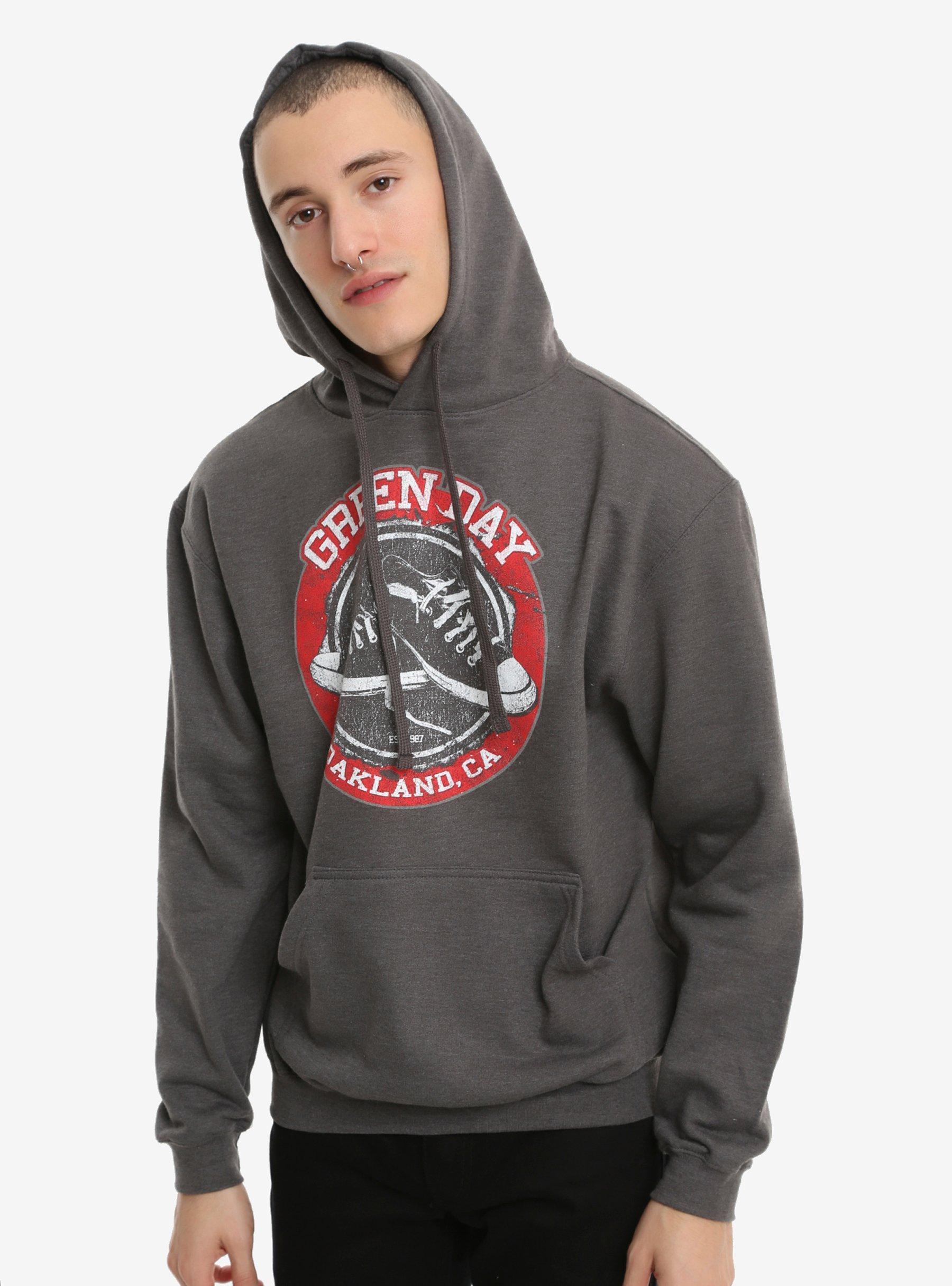 Green Day Sneaker Logo Hoodie, GREY, hi-res