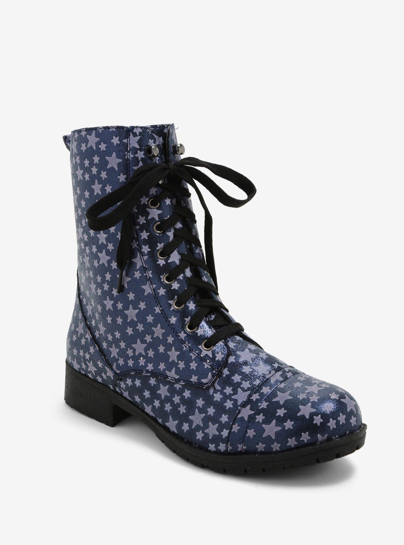 Glow-In-The-Dark Star Combat Boots, MULTI, hi-res