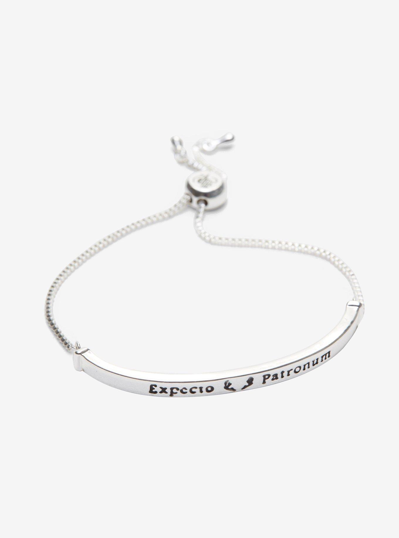 Harry Potter Expecto Patronum Adjustable Bar Bracelet - BoxLunch Exclusive, , hi-res