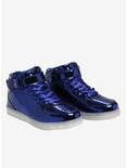 Blue Metallic Light-Up Hi-Top Sneakers, MULTI, hi-res